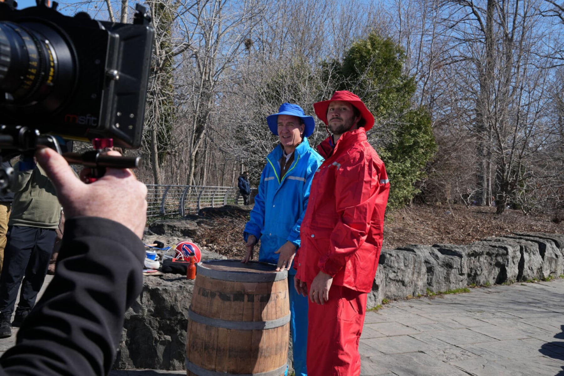 Josh Allen and Peyton Manning teamed up to break a curse on the Bills.