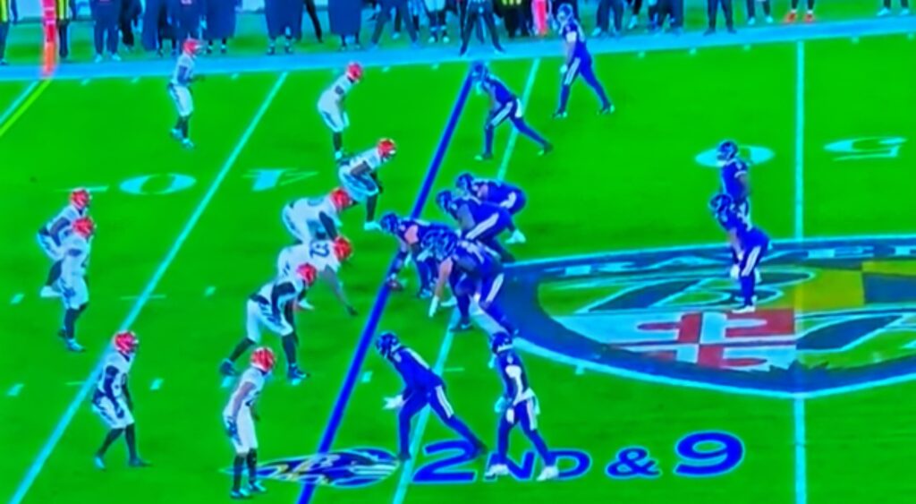 Bengals-Ravens pre-snap