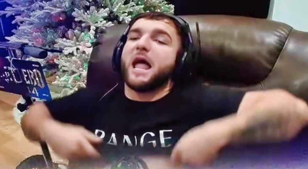 Cam Skattebo on live stream