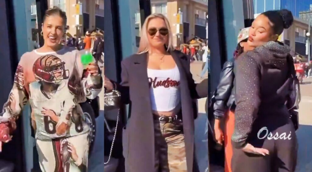 Cincinnati Bengals WAGs posing in outfits