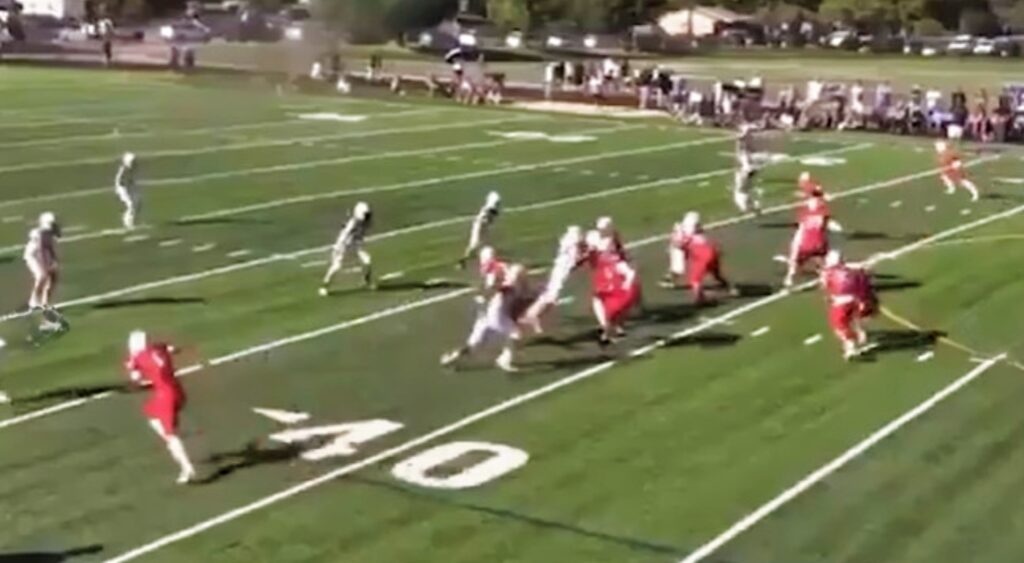 Marshall Manning playing high school game