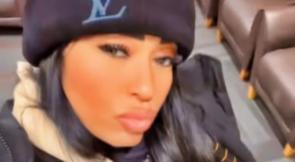 Pilar Sanders sporting her custom t-shirt