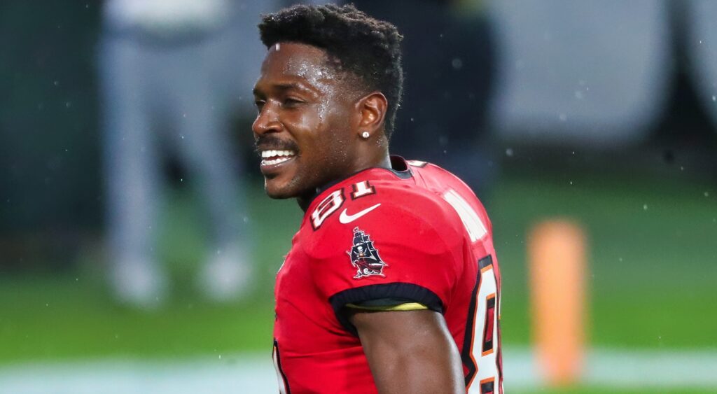 Antonio Brown smiling