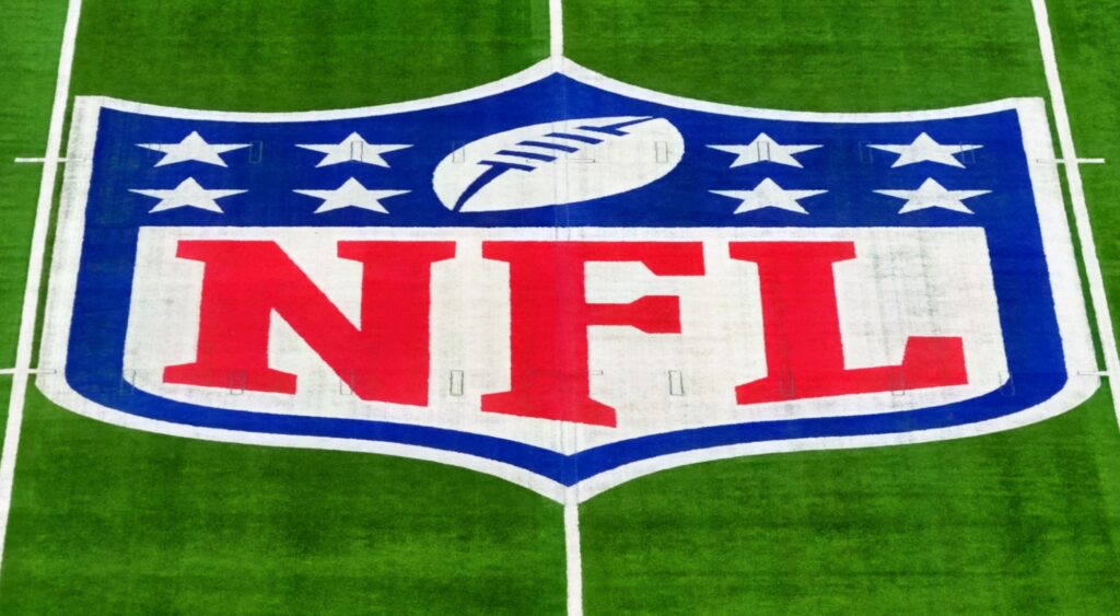 NFL logo shown on field. Frank Ragnow's plans to come out of retirement have hit a snag.