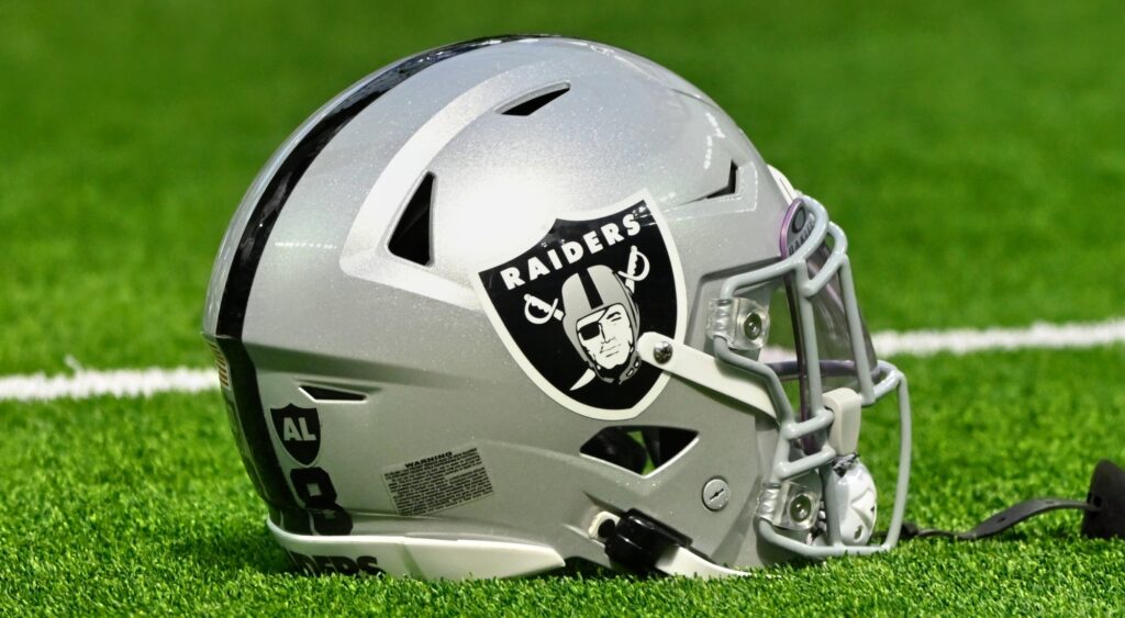 Photo of Raiders helmet for article on Jaylon Smith