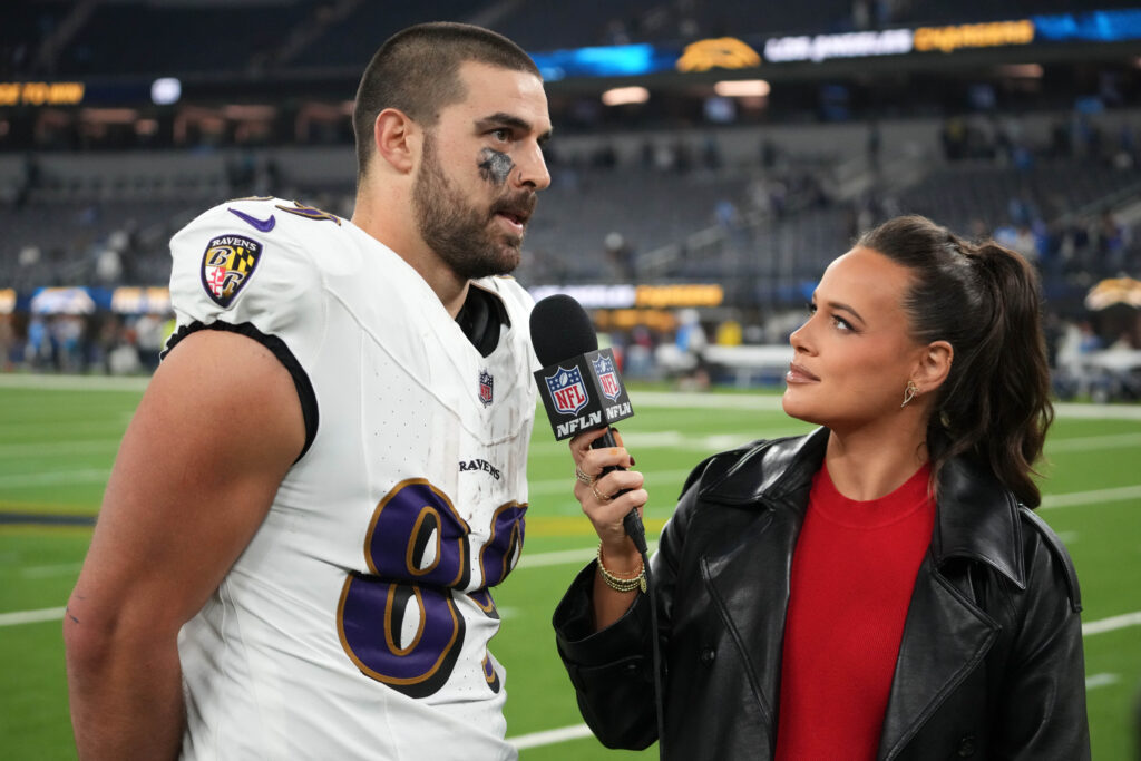 Bridget COndon interviewing Mark Andrews