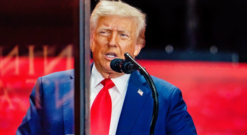 Donald Trump speaking