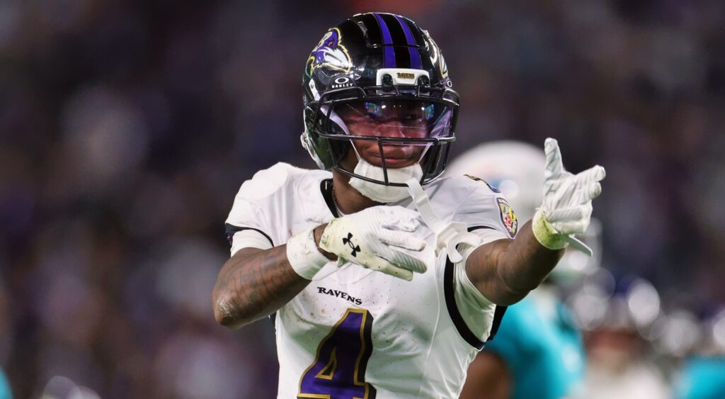 Zay Flowers in uniform