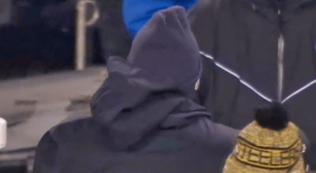 Aaron Rodgers on the sidelines