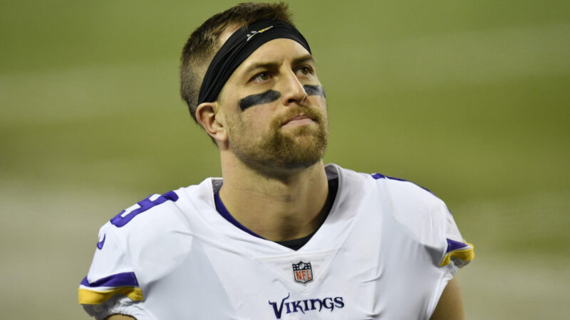 Adam Thielen in his Minnesota Vikings uniform