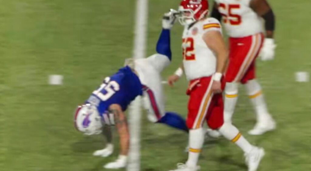 Michael Hoecht reacts after tearing his Achilles.
