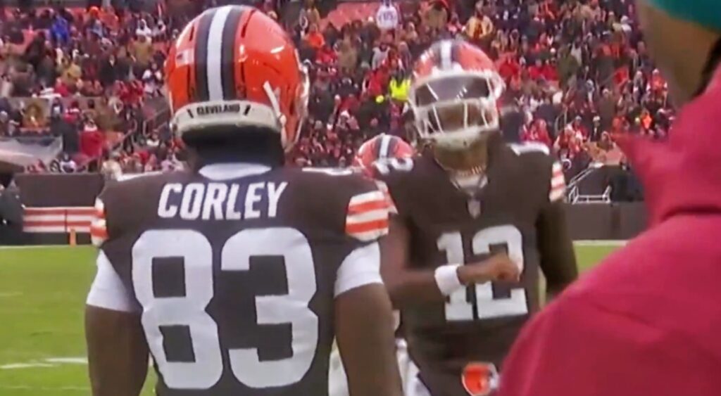 Malachi Corley and Shedeur Sanders.