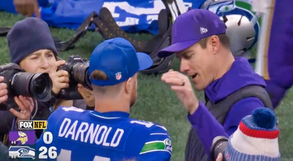 Sam Darnold and Kevin O'Connell.