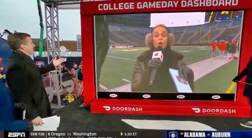 Jess Sims on ESPN's College GameDay