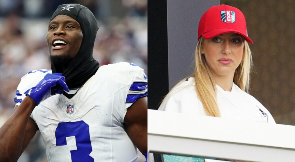 George Pickens and Brittany Mahomes.