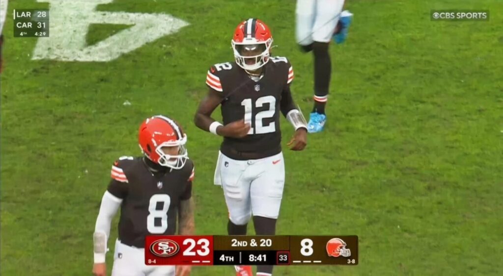 Shedeur Sanders and Dillon Gabriel.