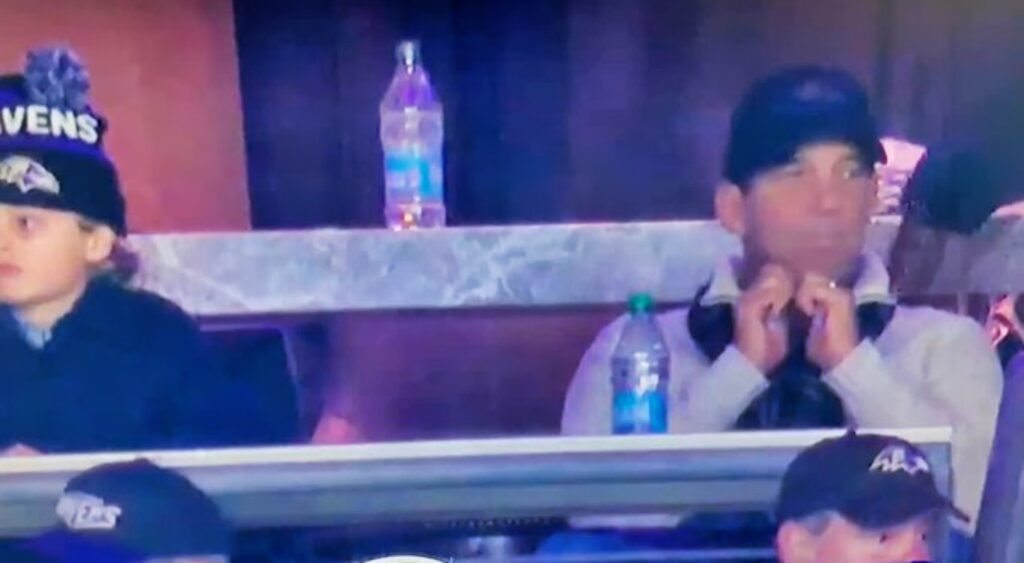 Steve Bisciotti in his suite.