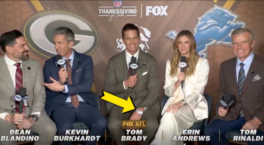 Tom Brady and the NFL on FOX crew.