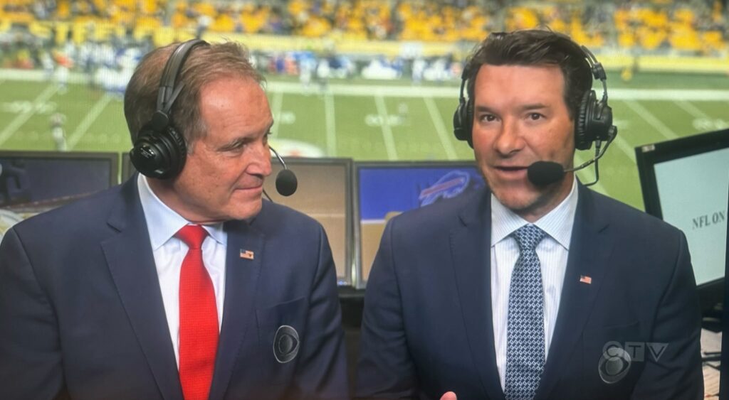 Jim Nantz and Tony Romo on CBS