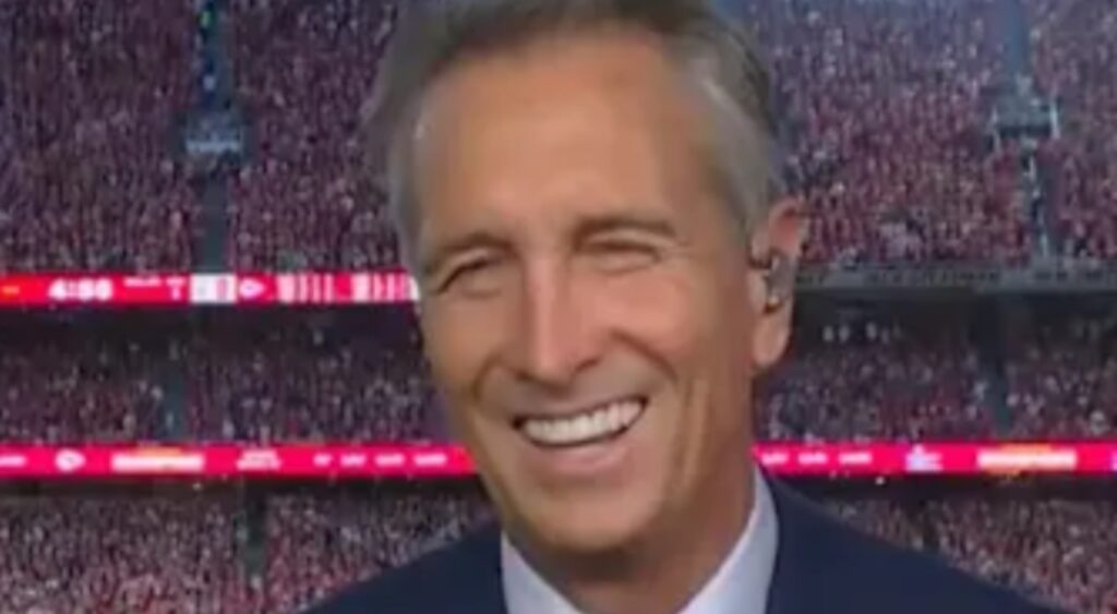 Cris Collinsworth during Sunday Night Football