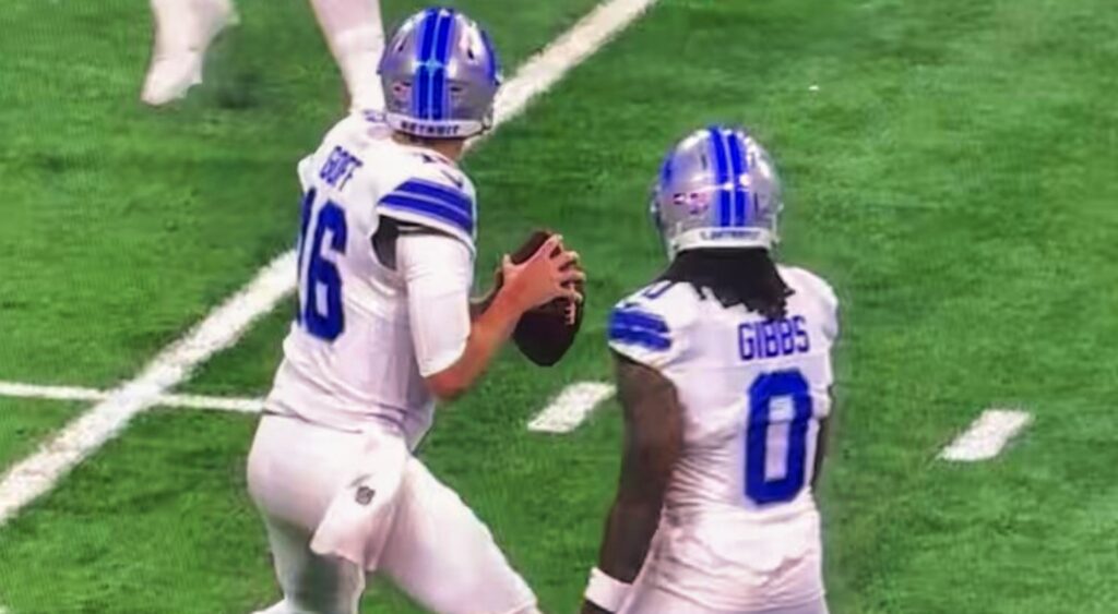 Photo of Jared Goff for story on Dan Campbell