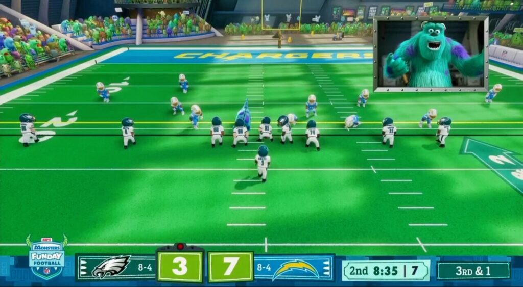 Eagles-Chargers Monsters Inc. alternate cast