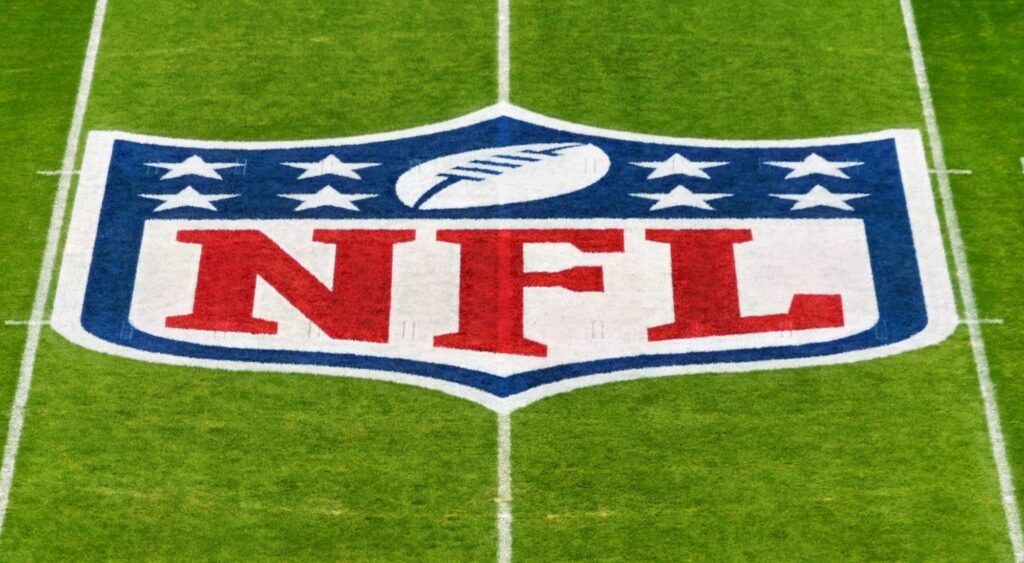 NFL logo shown on field. A change has been made to the NFL schedule for Week 16.