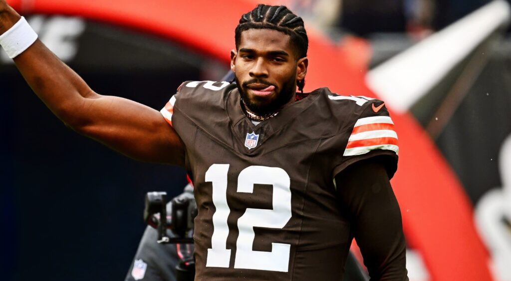 Shedeur Sanders coming out of the tunnel