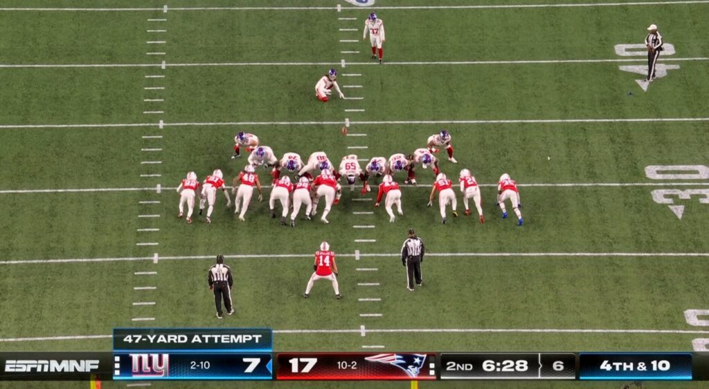 Younghoe Koo lining up for field goal attempt