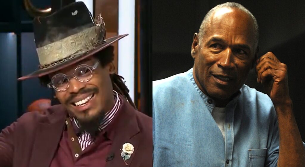 Cam Newton and O.J. Simpson.