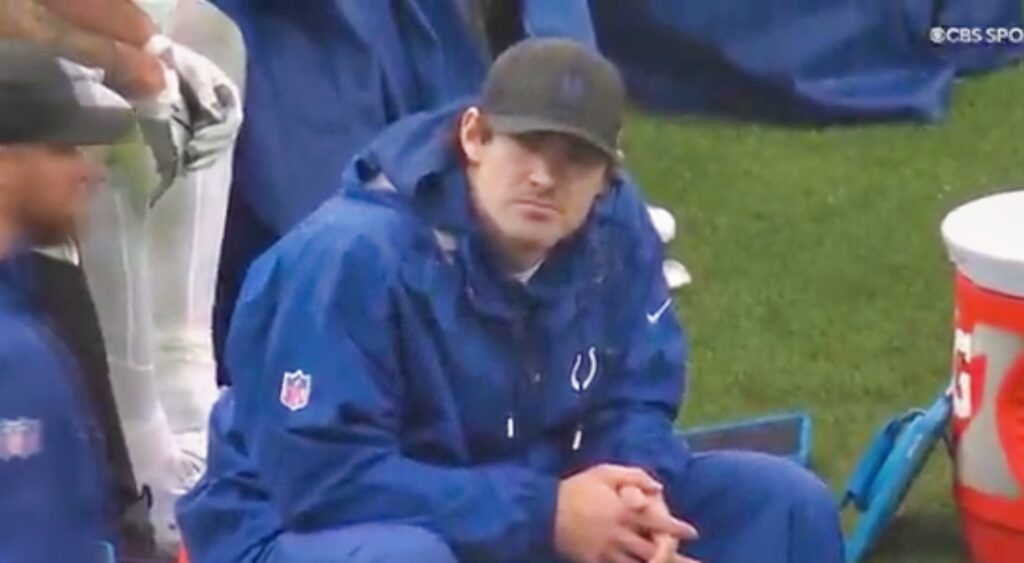 Daniel Jones on the sideline