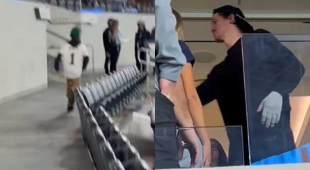 Philadelphia Eagles fan and Justin Herbert.