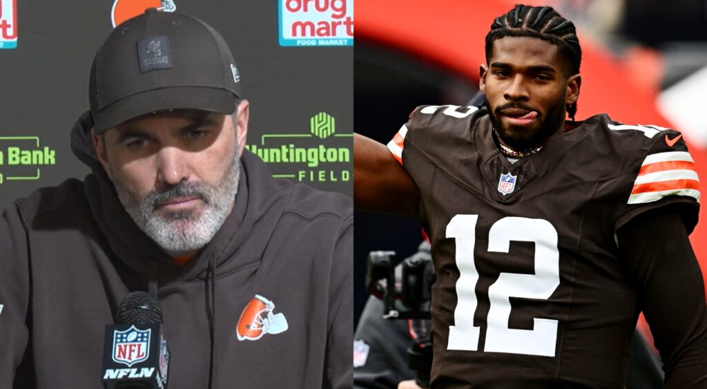 Kevin Stefanski and Shedeur Sanders.