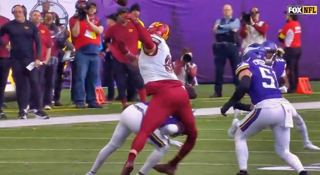 Zach Ertz getting hit