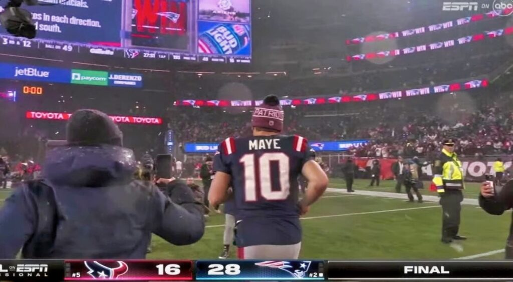 Drake Maye Destroys Cameraman On Live TV, And He Clearly Doesn't Give Two F**ks About It [VIDEO] - The Red Zone